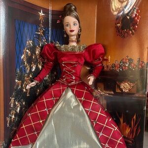Barbie Red and Gold Holiday Doll